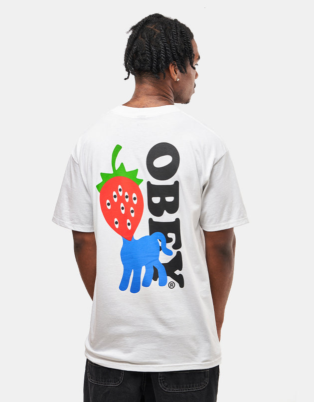 Obey Strawberry T-Shirt - White