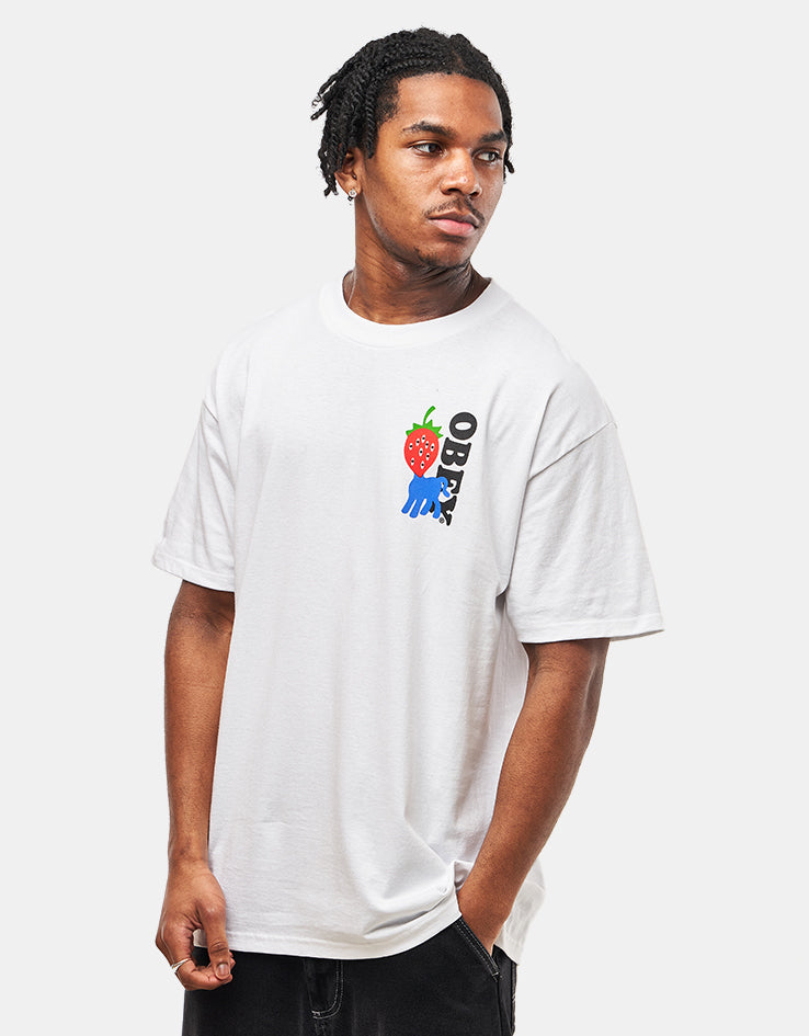 Obey Strawberry T-Shirt - White