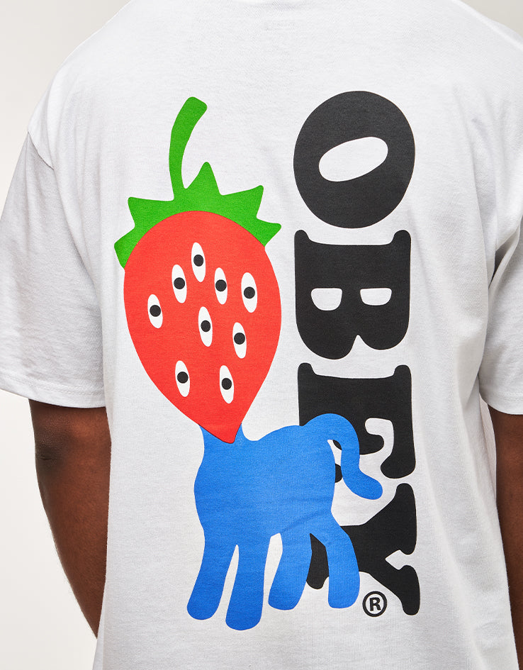 Obey Strawberry T-Shirt - White