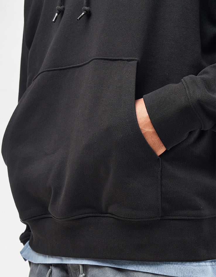 Obey Icon Stencil Flame Pullover Hoodie - Black