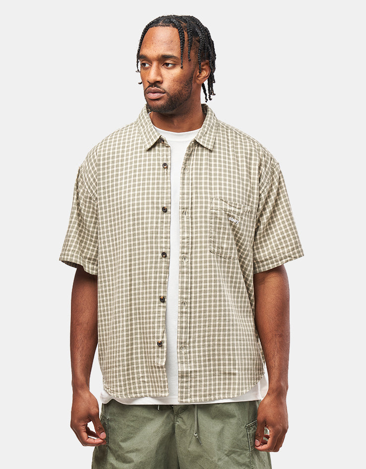 Obey Bigwig Otis Woven S/S Shirt - Birch Multi
