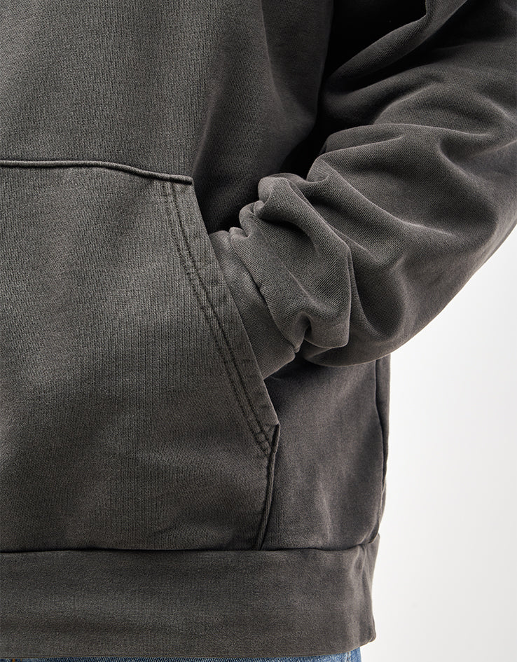 Obey Lowercase Pigment Pullover Hoodie - Pigment Digital Black