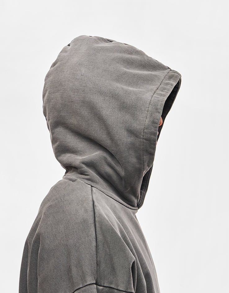 Obey Lowercase Pigment Pullover Hoodie - Pigment Digital Black