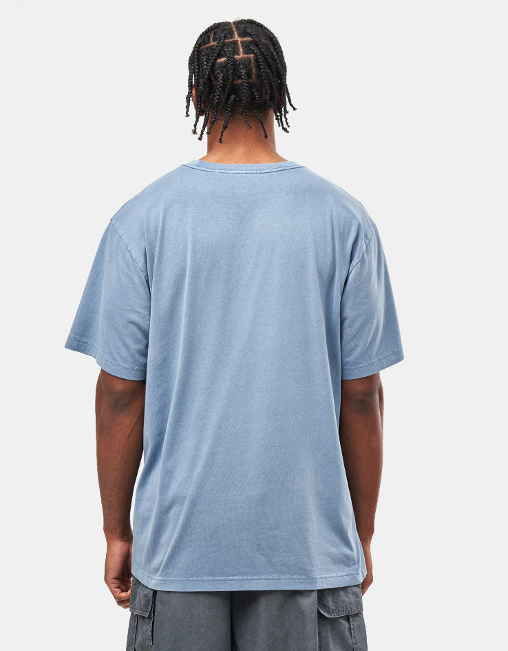 Obey Lowercase Pigment T-Shirt - Pigment Coronet Blue
