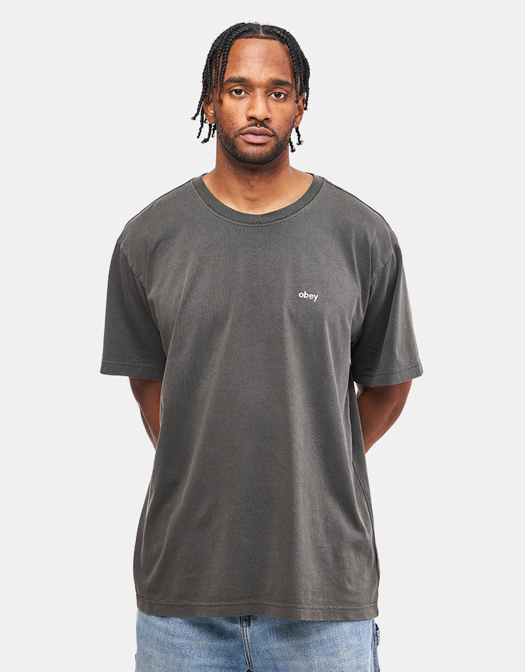 Obey Lowercase Pigment T-Shirt - Pigment Digital Black