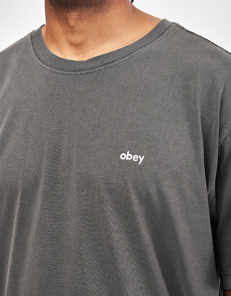 Obey Lowercase Pigment T-Shirt - Pigment Digital Black