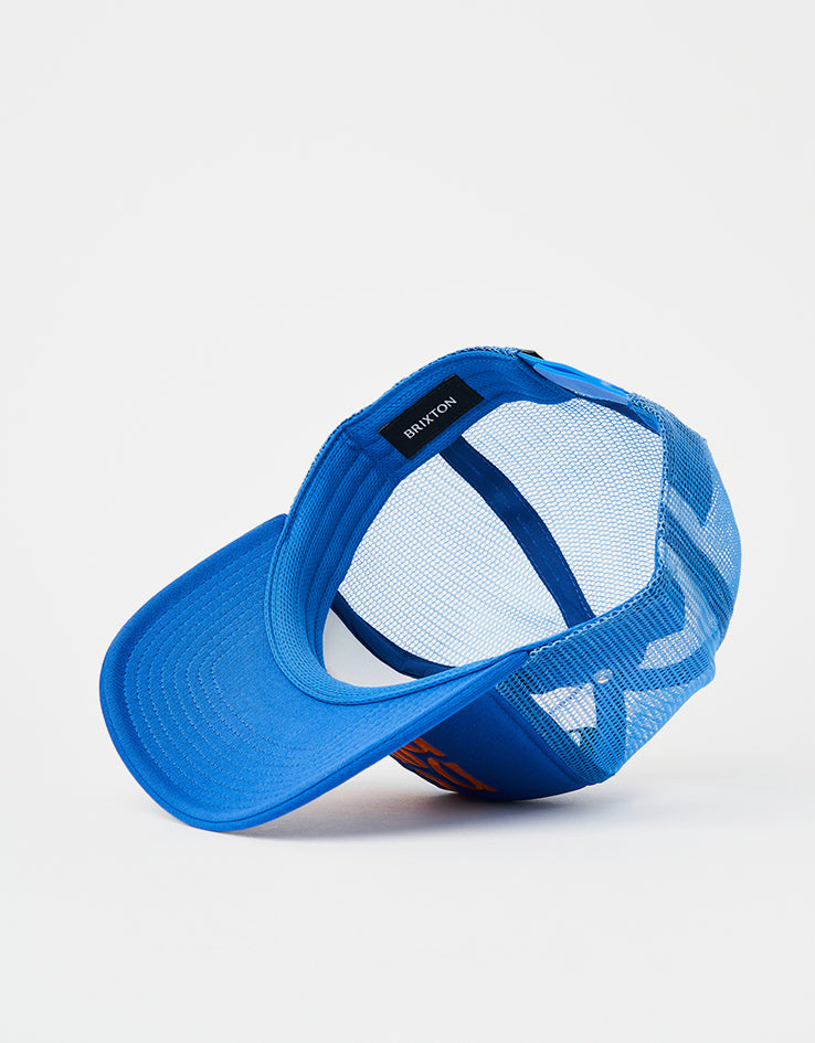 Brixton Two Dollar Pistol Trucker Cap - Electric Blue/Electric Blue