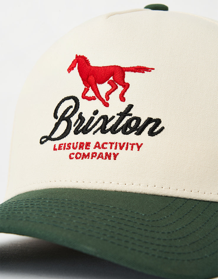 Brixton Leisure Activity Snapback Cap - Pine Needle/White Cap