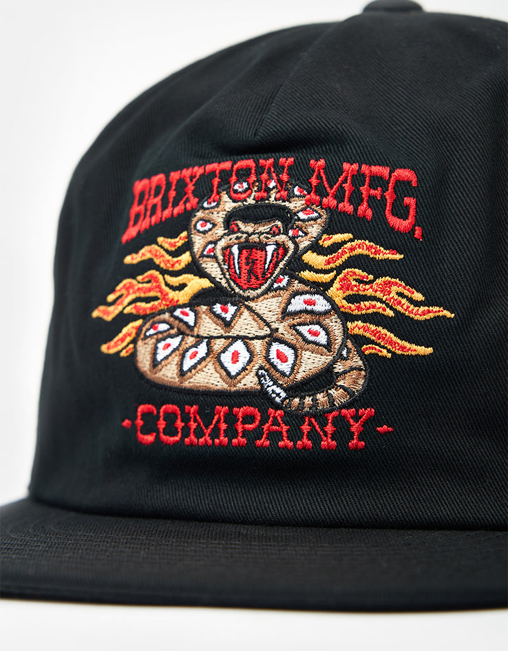 Brixton Hardee Snapback Cap - Black