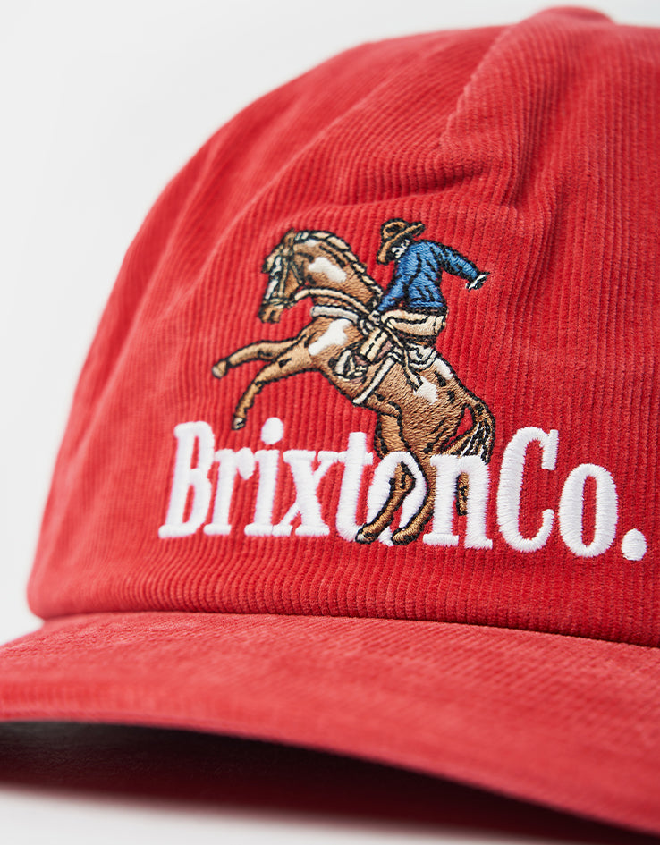 Brixton Inwood Snapback Cap - Red