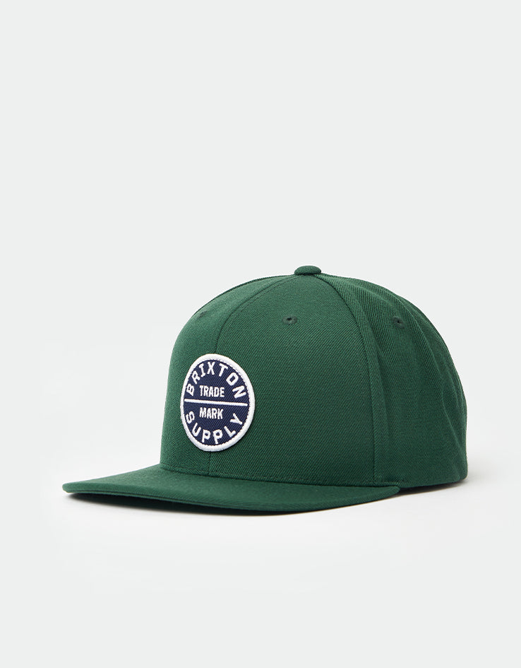 Brixton Oath III Snapback Cap - Pine Needle/Pine Needle
