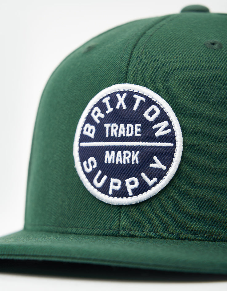 Brixton Oath III Snapback Cap - Pine Needle/Pine Needle