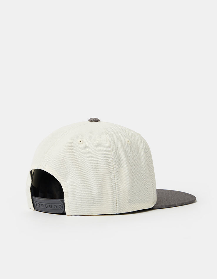 Brixton Oath III Snapback Cap - Charcoal/Off White