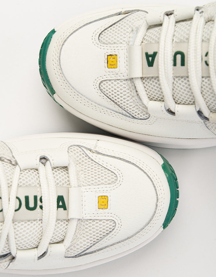 DC Lynx OG Skate Shoes - Off White/Yellow/Green