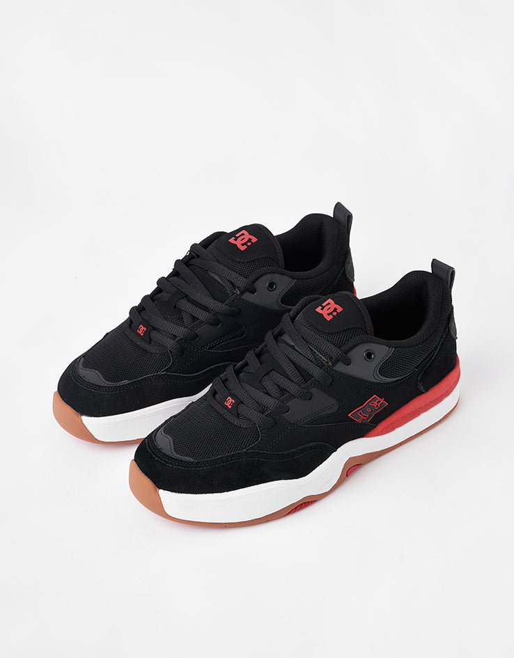 DC Ascend S Skate Shoes - Black/Red/Black