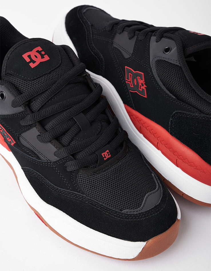 DC Ascend S Skate Shoes - Black/Red/Black