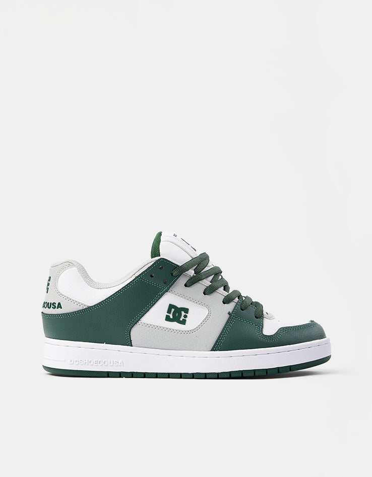 DC Manteca Se Skate Shoes - White/Grey/Green