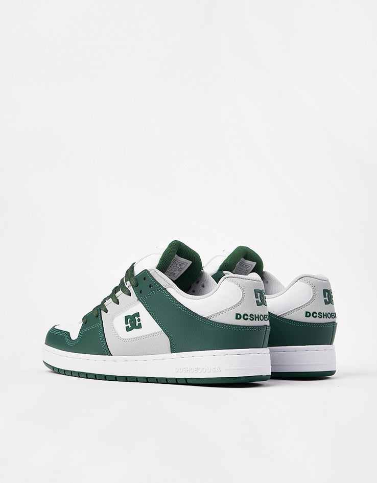 DC Manteca Se Skate Shoes - White/Grey/Green