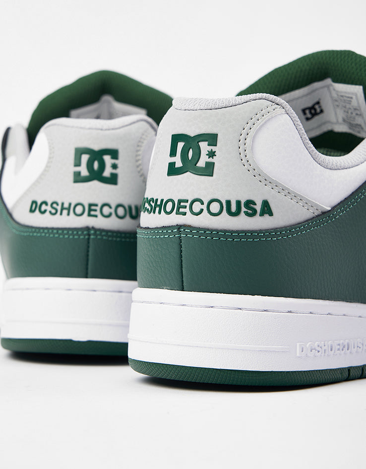 DC Manteca Se Skate Shoes - White/Grey/Green