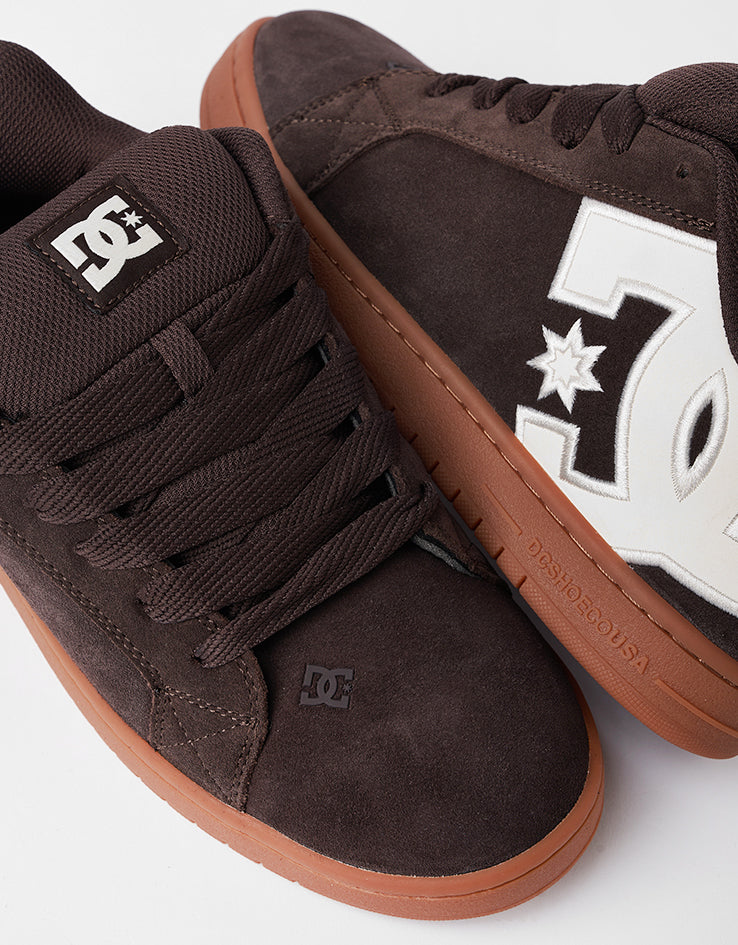 DC Court Graffik Skate Shoes - Brown/Gum