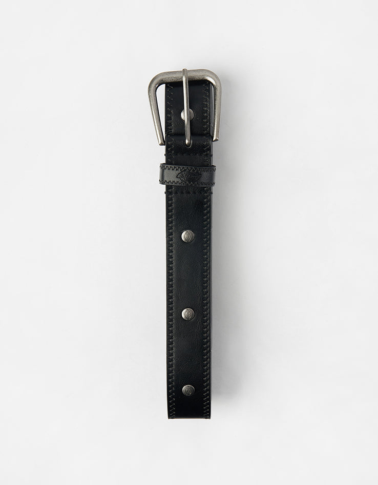 Dickies Studded Leather Belt - Black