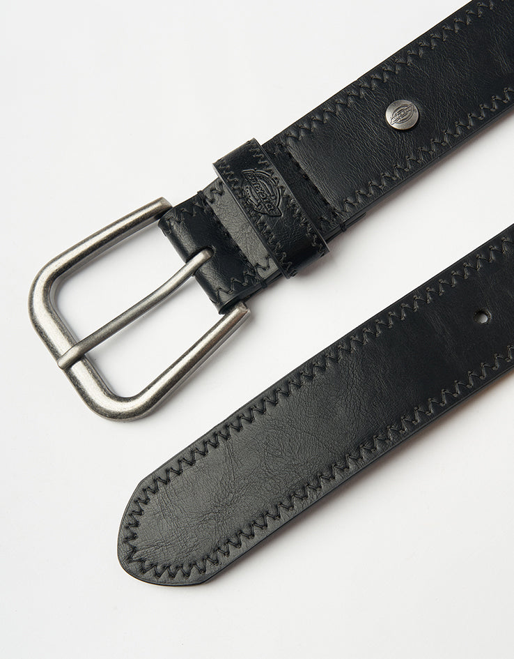 Dickies Studded Leather Belt - Black