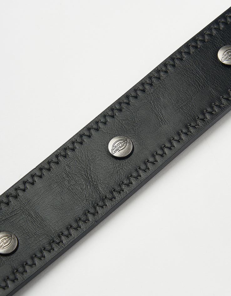 Dickies Studded Leather Belt - Black