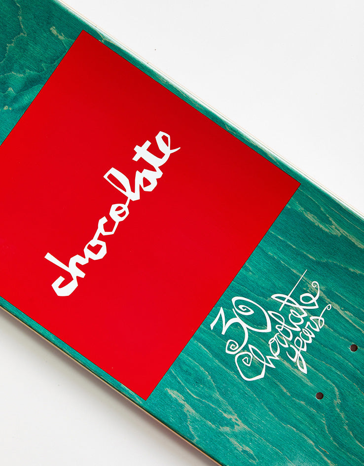 Chocolate Aikens Red Square 'Heritage Logo Collection' G018 Skateboard Deck - 8"