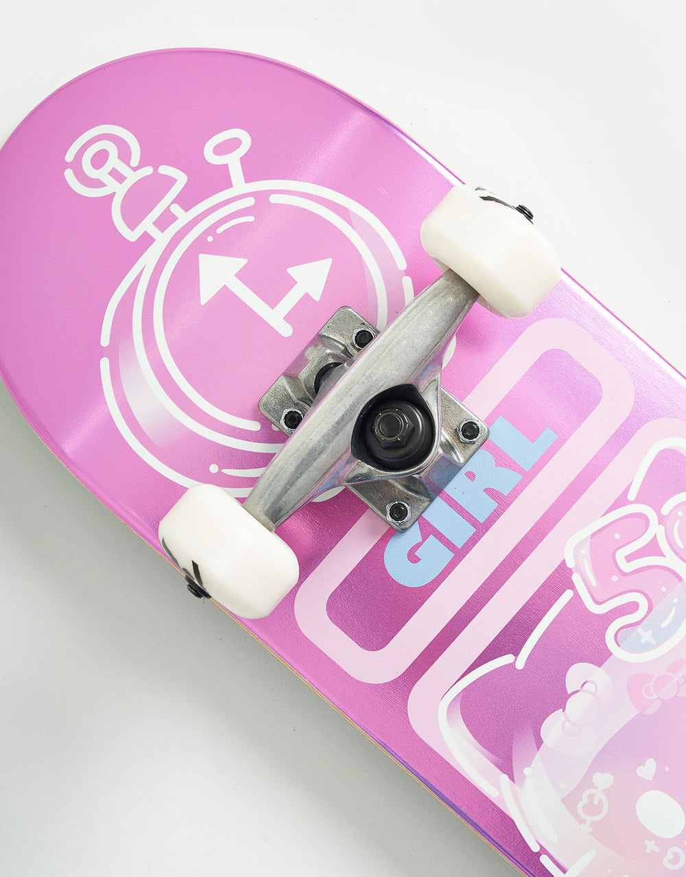 Girl x Sanrio Bannerot Hello Kitty 50th Anniversary G001 Complete Skateboard Deck - 7.5"