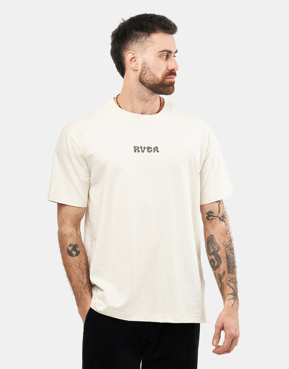 RVCA Decoshroom T-Shirt - Oatmeal Heather