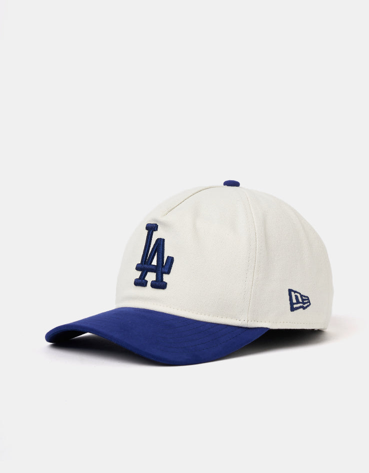 New Era Los Angeles Dodgers Script PC Golfer Snapback Cap - Ivory/Dark Royal