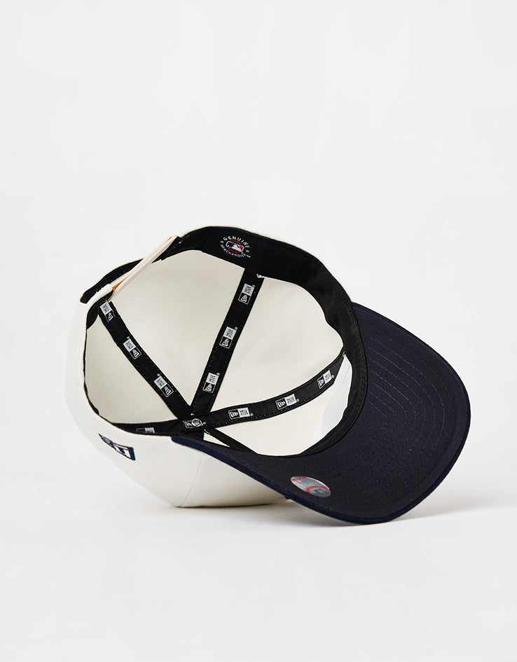 New Era New York Yankees Script PC Golfer Snapback Cap - Ivory/Navy