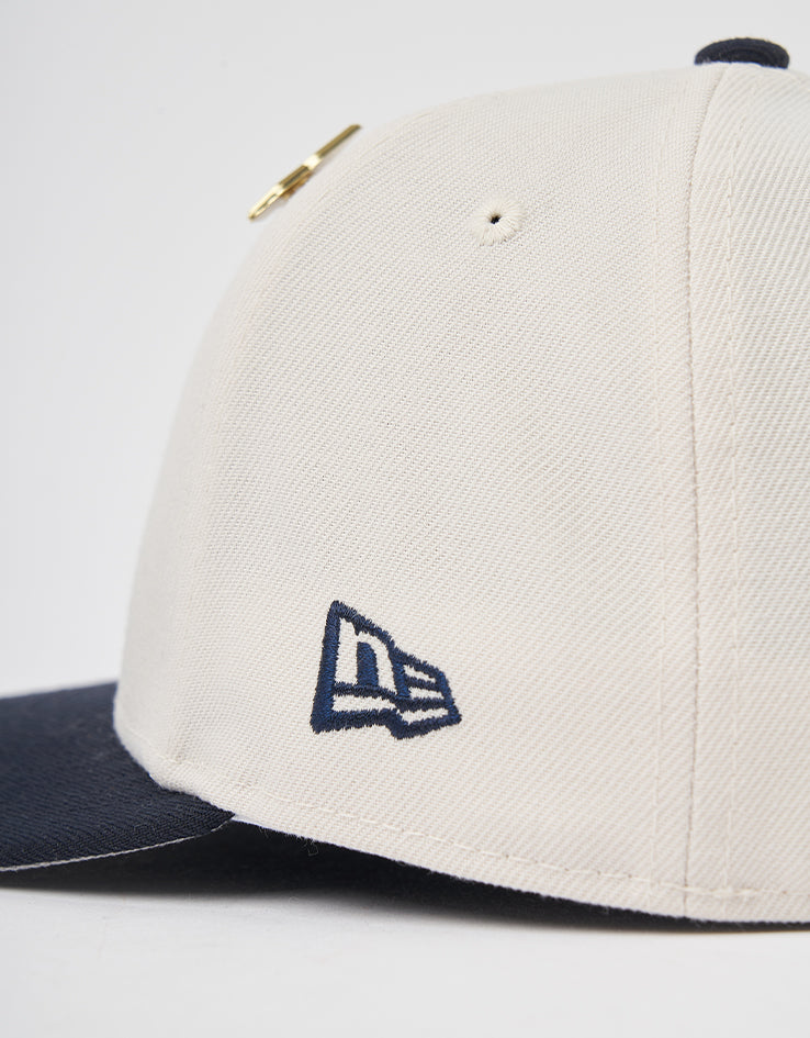 New Era New York Yankees Pin 59Fifty® LP Fitted Cap - Ivory/Navy