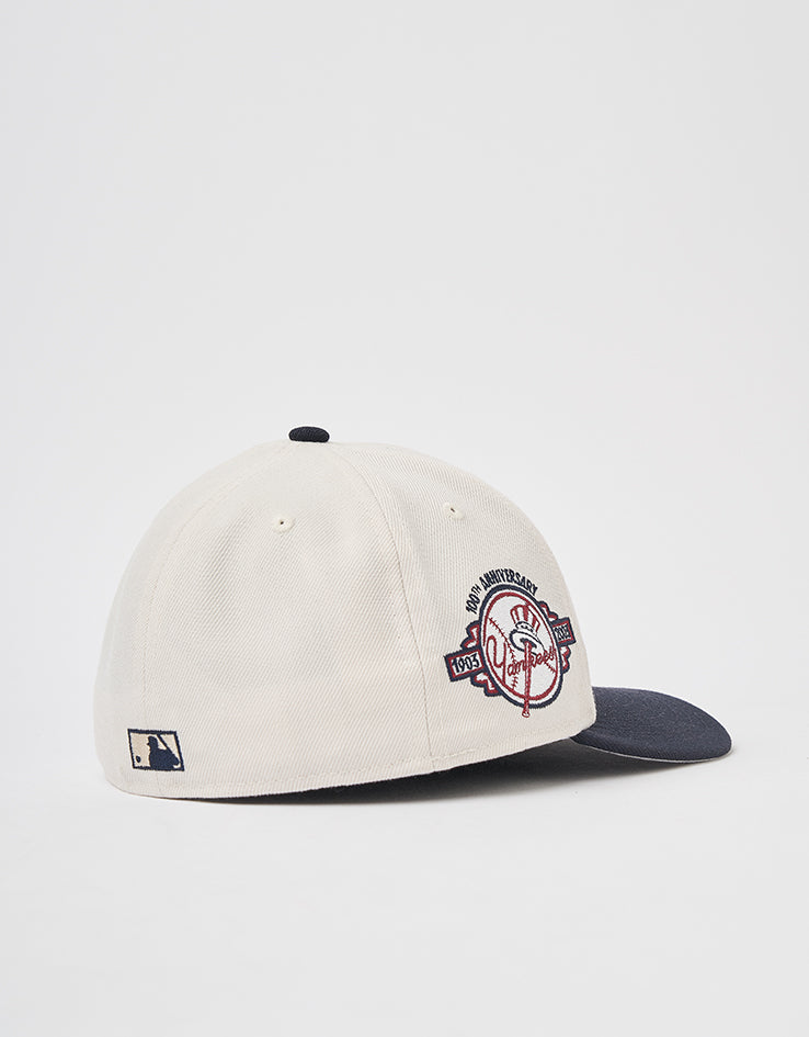 New Era New York Yankees Pin 59Fifty® LP Fitted Cap - Ivory/Navy