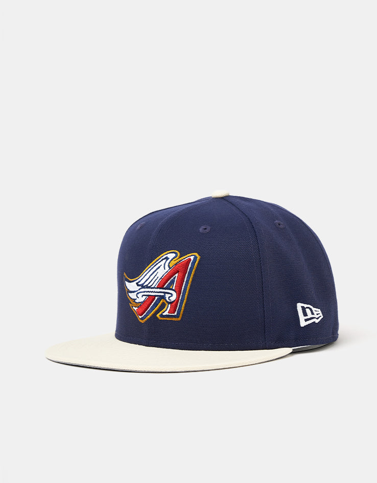 New Era Anaheim Angels Visor Clip 59Fifty® Fitted Cap - Light Navy/Natural