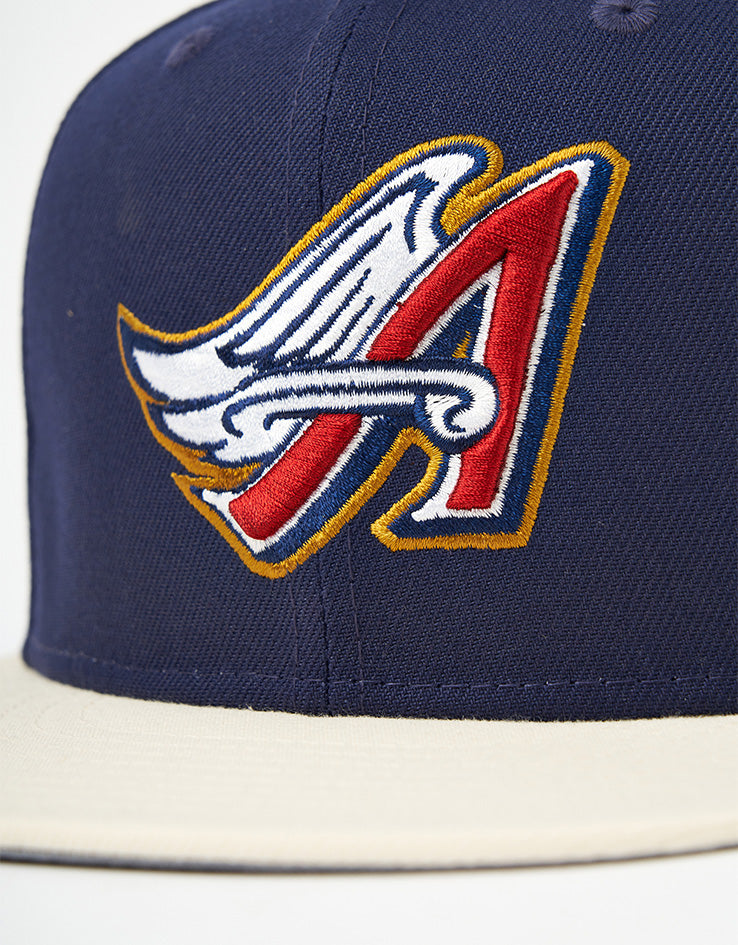 New Era Anaheim Angels Visor Clip 59Fifty® Fitted Cap - Light Navy/Natural