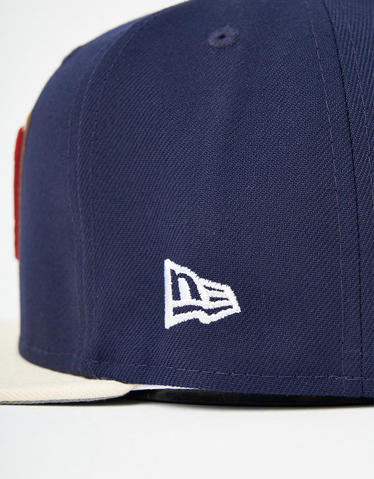 New Era Anaheim Angels Visor Clip 59Fifty® Fitted Cap - Light Navy/Natural