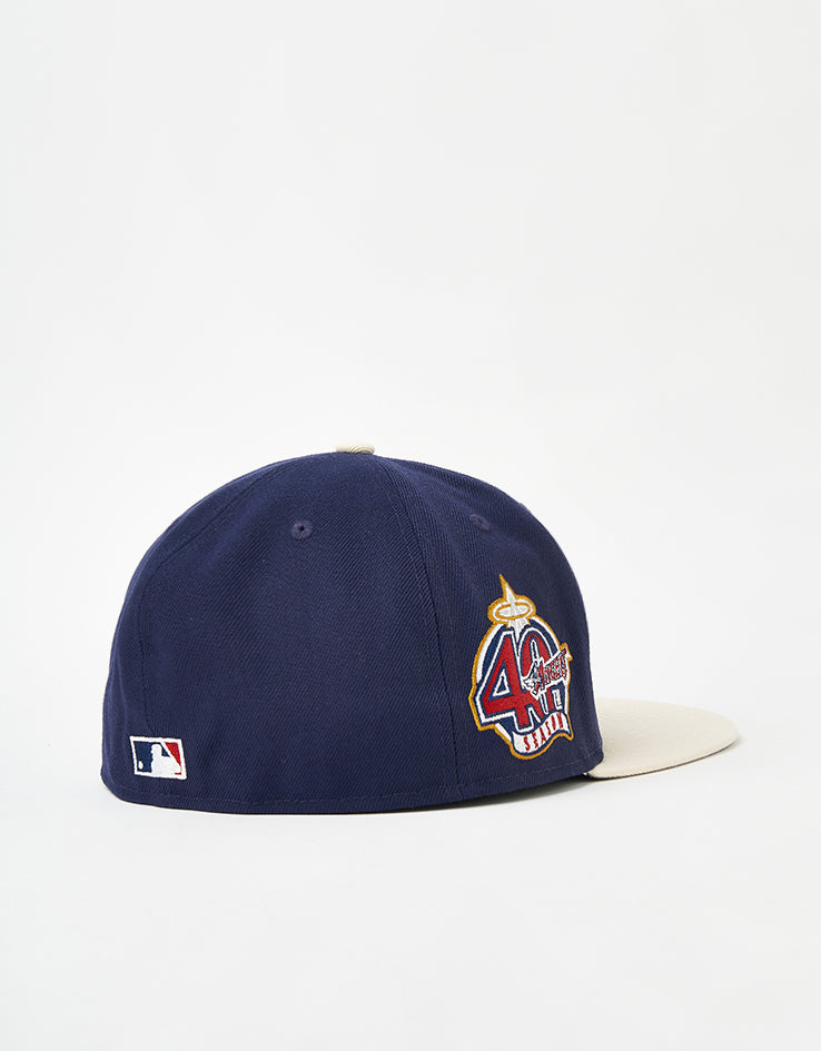 New Era Anaheim Angels Visor Clip 59Fifty® Fitted Cap - Light Navy/Natural