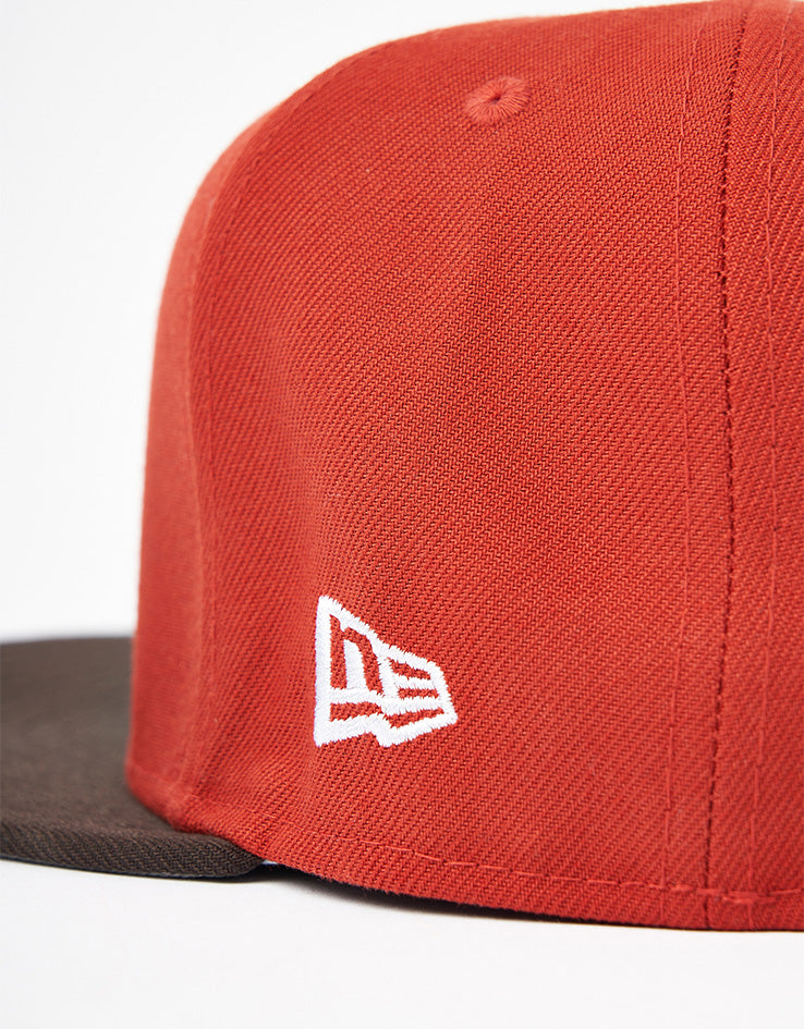 New Era Chicago Cubs Visor Clip 59Fifty® Fitted Cap - Rust/Brown