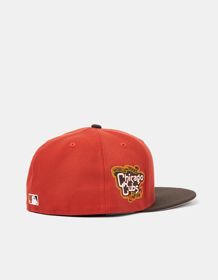 New Era Chicago Cubs Visor Clip 59Fifty® Fitted Cap - Rust/Brown