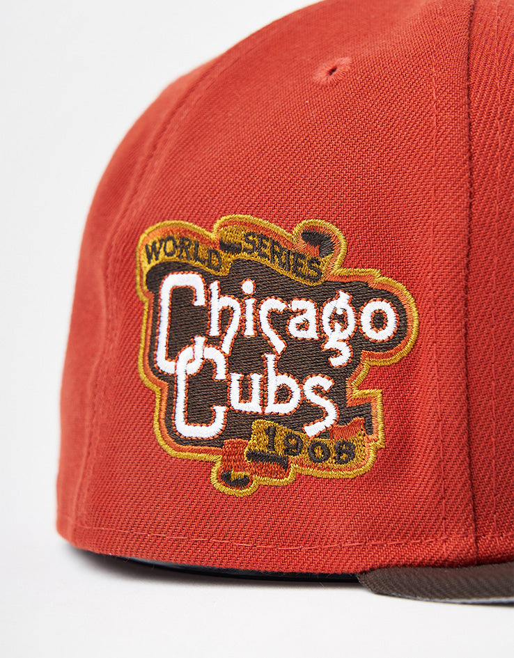 New Era Chicago Cubs Visor Clip 59Fifty® Fitted Cap - Rust/Brown