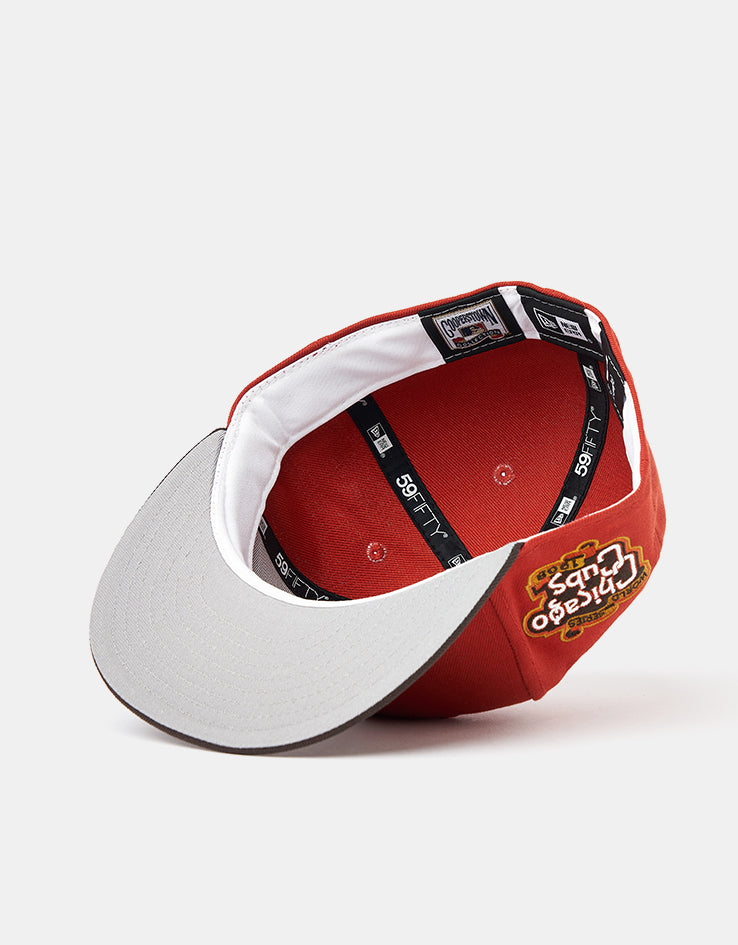 New Era Chicago Cubs Visor Clip 59Fifty® Fitted Cap - Rust/Brown