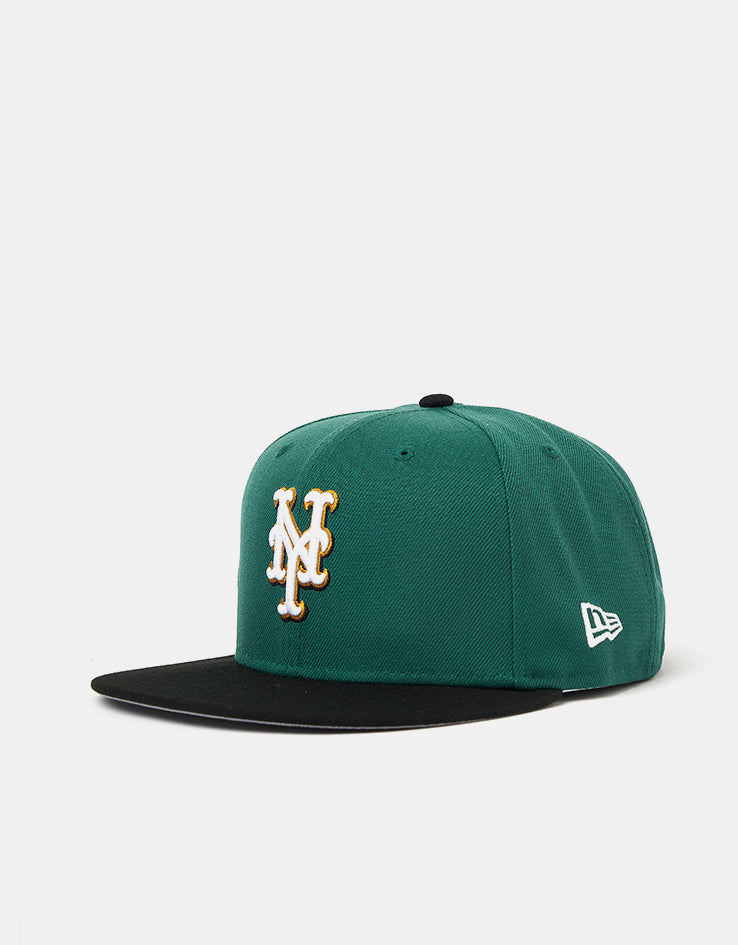 New Era New York Mets Visor Clip 59Fifty® Fitted Cap - Emerald Green/Black