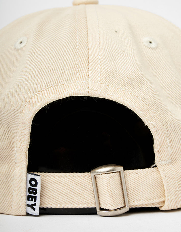 Obey 2 Tone Bold 6 Panel Strapback Cap - Unbleached Multi