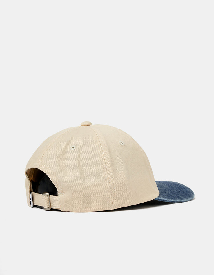 Obey 2 Tone Bold 6 Panel Strapback Cap - Unbleached Multi
