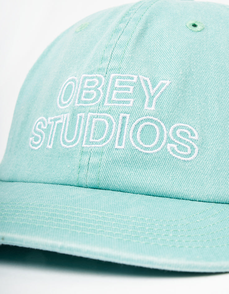 Obey Pigment Obey Studios 6 Panel Strapback Cap - Pigment Surf Spray