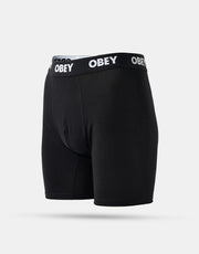 Obey Established Work 2 Pack Boxer Shorts - Black