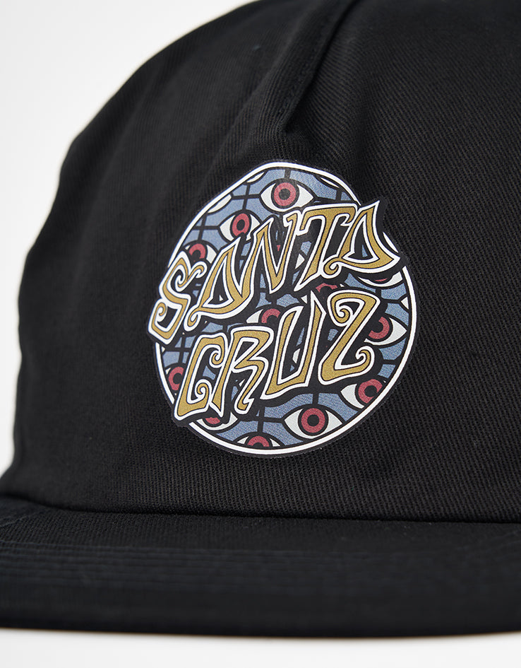 Santa Cruz Salba Eyes Dot Snapback Cap - Black