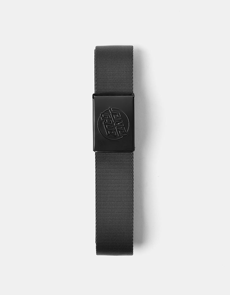 Santa Cruz Opus Dot Embossed Web Belt - Black