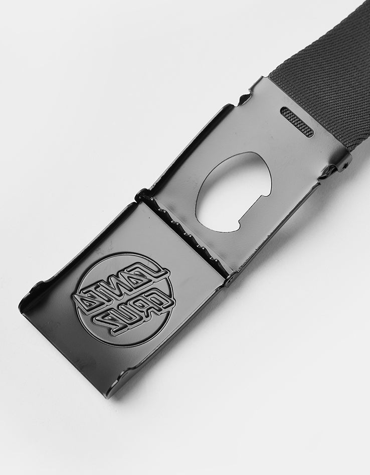 Santa Cruz Opus Dot Embossed Web Belt - Black